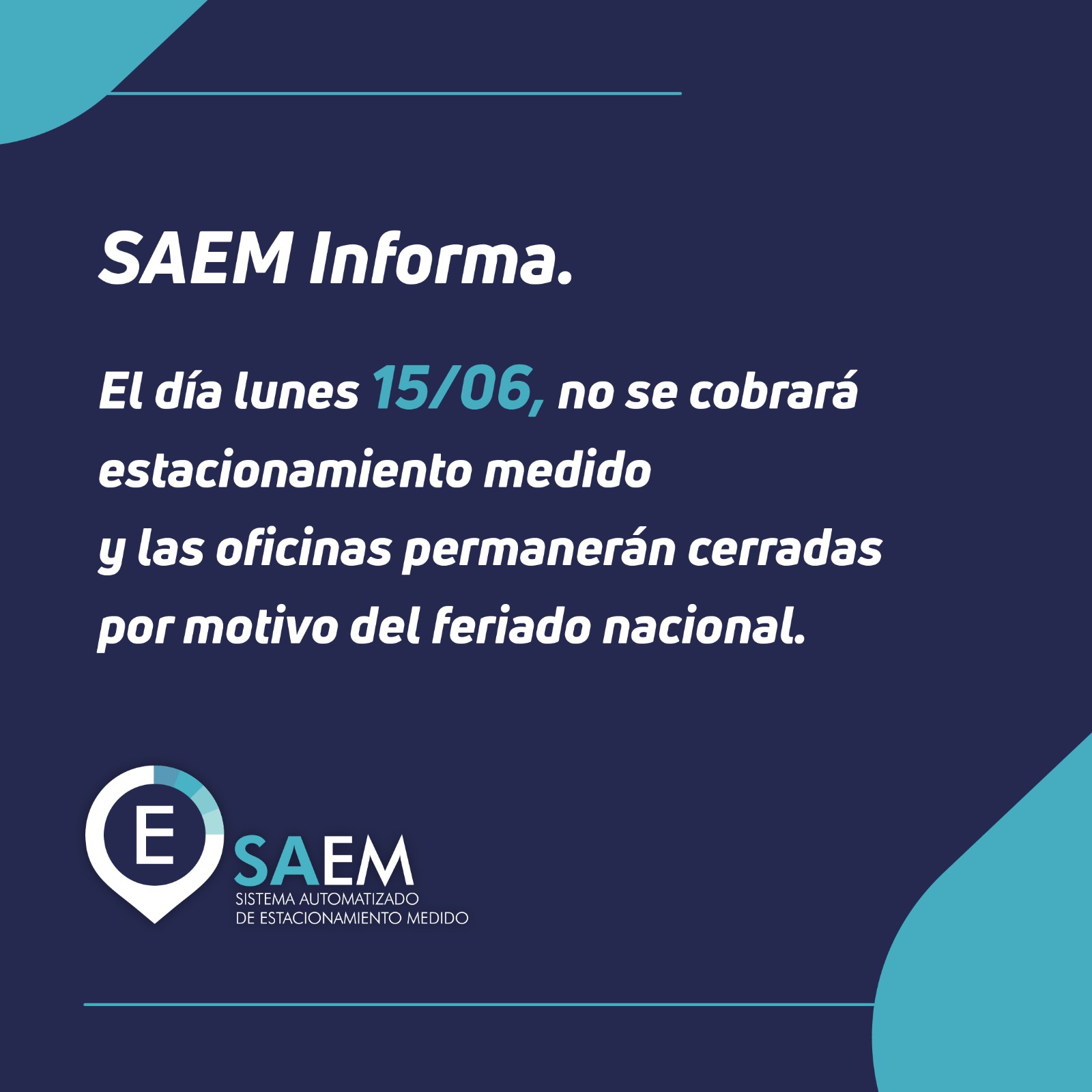 Feriado 15/06/2026